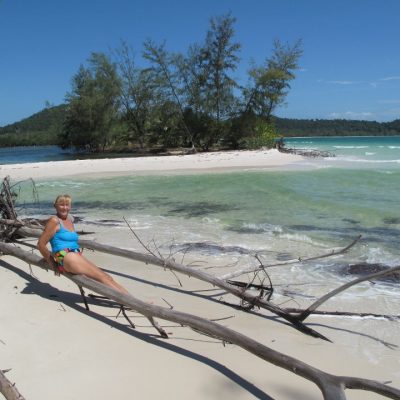 Koh Rong beach in Cambodia on Talk Travel Asia podcast